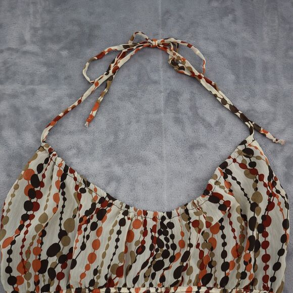 IZ Byer Shirt Womens S Multicolor Polka Dots Strap VNeck Sheer Sleeveless Blouse - Picture 10 of 16